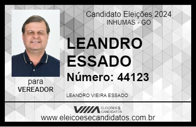 Candidato LEANDRO ESSADO 2024 - INHUMAS - Eleições