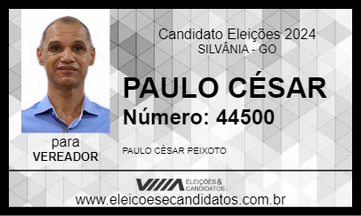 Candidato PAULO CÉSAR 2024 - SILVÂNIA - Eleições