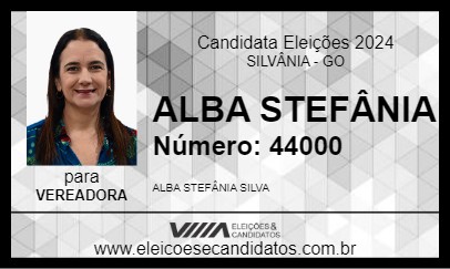 Candidato ALBA STEFÂNIA 2024 - SILVÂNIA - Eleições