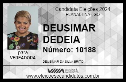 Candidato DEUSIMAR DEDEIA 2024 - PLANALTINA - Eleições