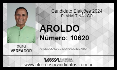 Candidato AROLDO 2024 - PLANALTINA - Eleições