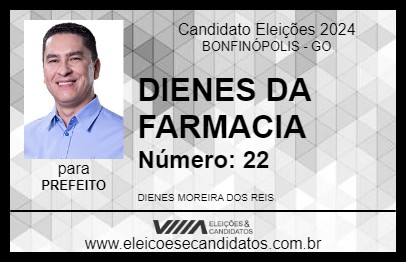 Candidato DIENES DA FARMACIA 2024 - BONFINÓPOLIS - Eleições