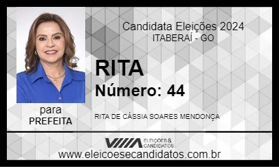 Candidato RITA 2024 - ITABERAÍ - Eleições