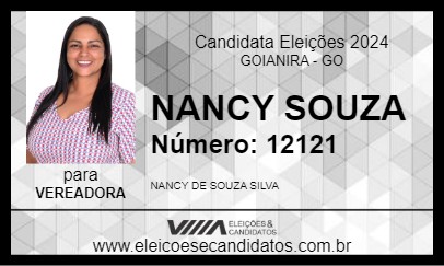 Candidato NANCY SOUZA 2024 - GOIANIRA - Eleições