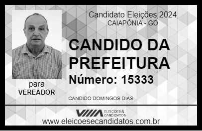 Candidato CÂNDIDO 2024 - CAIAPÔNIA - Eleições