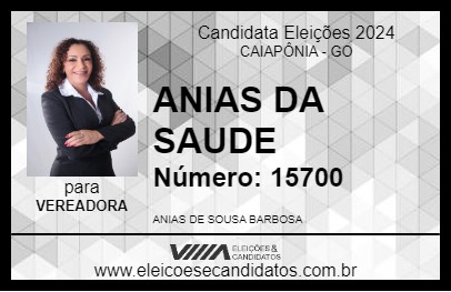 Candidato ANIAS DA SAUDE 2024 - CAIAPÔNIA - Eleições