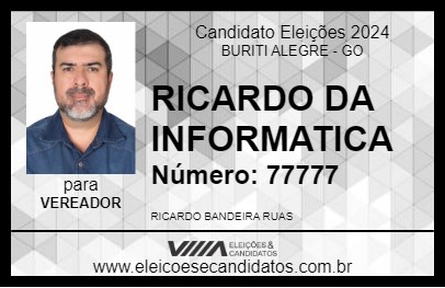 Candidato RICARDO DA INFORMATICA 2024 - BURITI ALEGRE - Eleições