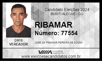 Candidato RIBAMAR 2024 - BURITI ALEGRE - Eleições