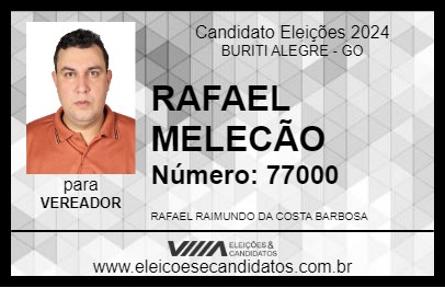 Candidato RAFAEL MELECÃO 2024 - BURITI ALEGRE - Eleições