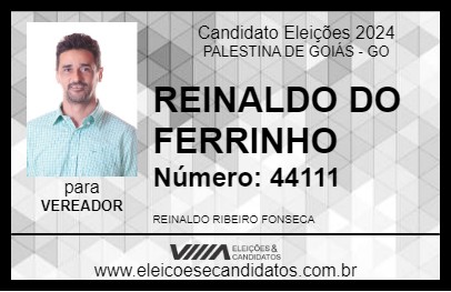 Candidato REINALDO DO FERRINHO 2024 - PALESTINA DE GOIÁS - Eleições