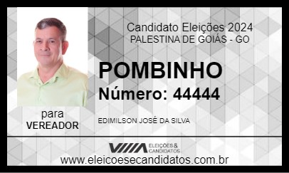 Candidato POMBINHO 2024 - PALESTINA DE GOIÁS - Eleições