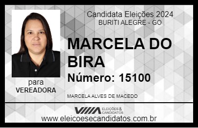 Candidato MARCELA DO BIRA 2024 - BURITI ALEGRE - Eleições