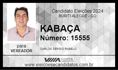 Candidato KABAÇA 2024 - BURITI ALEGRE - Eleições