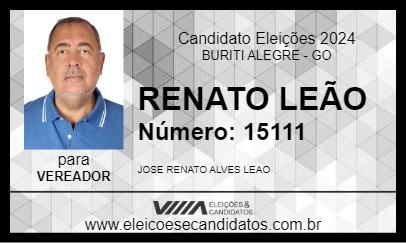 Candidato RENATO LEÃO 2024 - BURITI ALEGRE - Eleições