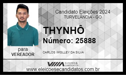 Candidato THYNHÔ 2024 - TURVELÂNDIA - Eleições