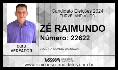 Candidato ZÉ RAIMUNDO 2024 - TURVELÂNDIA - Eleições