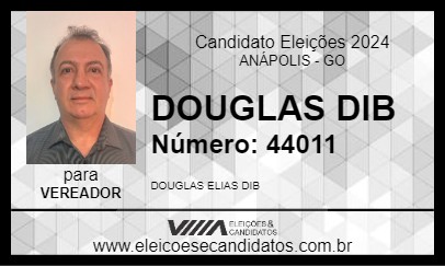 Candidato DOUGLAS DIB 2024 - ANÁPOLIS - Eleições