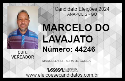 Candidato MARCELO DO LAVAJATO 2024 - ANÁPOLIS - Eleições