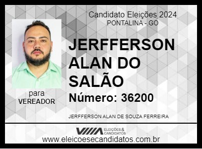 Candidato JERFFERSON ALAN DO SALÃO 2024 - PONTALINA - Eleições