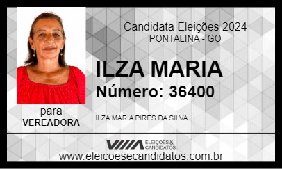 Candidato ILZA MARIA 2024 - PONTALINA - Eleições