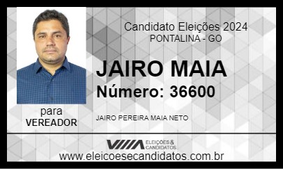 Candidato JAIRO MAIA 2024 - PONTALINA - Eleições