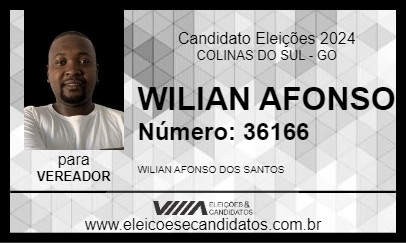 Candidato WILIAN AFONSO 2024 - COLINAS DO SUL - Eleições