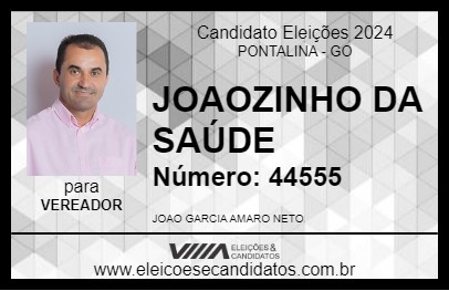 Candidato JOAOZINHO DA SAÚDE 2024 - PONTALINA - Eleições