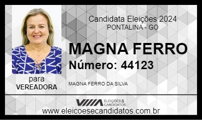 Candidato MAGNA FERRO 2024 - PONTALINA - Eleições