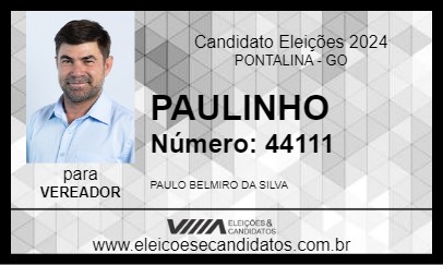 Candidato PAULINHO 2024 - PONTALINA - Eleições