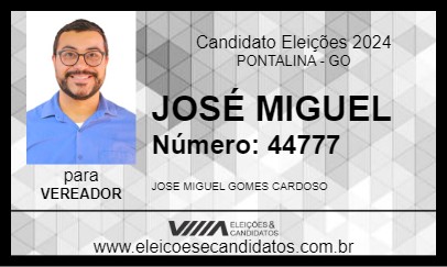 Candidato JOSÉ MIGUEL 2024 - PONTALINA - Eleições