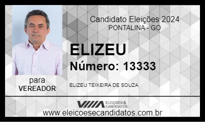 Candidato ELIZEU 2024 - PONTALINA - Eleições