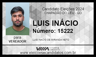 Candidato LUIS INÁCIO 2024 - CHAPADÃO DO CÉU - Eleições