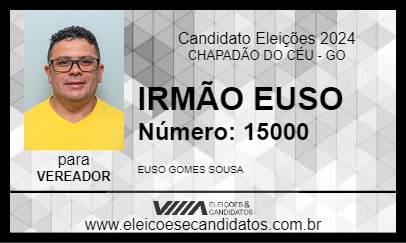 Candidato IRMÃO EUSO 2024 - CHAPADÃO DO CÉU - Eleições