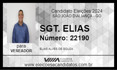 Candidato SGT. ELIAS 2024 - SÃO JOÃO D\ALIANÇA - Eleições