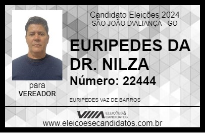 Candidato EURIPEDES DA DR. NILZA 2024 - SÃO JOÃO D\ALIANÇA - Eleições