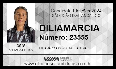 Candidato DILIAMARCIA 2024 - SÃO JOÃO D\ALIANÇA - Eleições