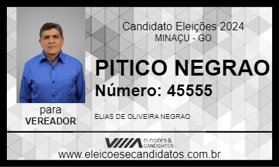 Candidato PITICO NEGRÃO 2024 - MINAÇU - Eleições