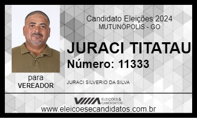 Candidato JURACI TITATAU 2024 - MUTUNÓPOLIS - Eleições