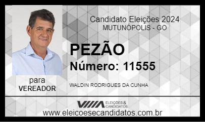 Candidato PEZÃO 2024 - MUTUNÓPOLIS - Eleições