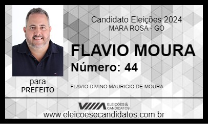 Candidato FLAVIO MOURA 2024 - MARA ROSA - Eleições