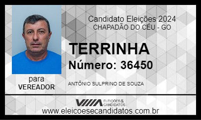 Candidato TERRINHA 2024 - CHAPADÃO DO CÉU - Eleições