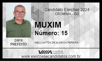 Candidato MUXIM 2024 - CROMÍNIA - Eleições