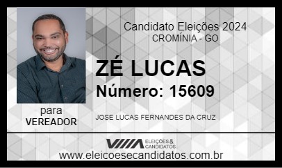 Candidato ZÉ LUCAS 2024 - CROMÍNIA - Eleições