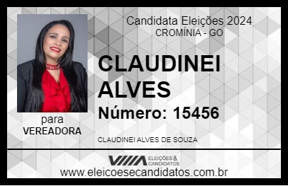 Candidato CLAUDINEI ALVES 2024 - CROMÍNIA - Eleições