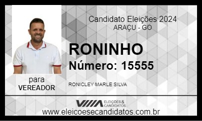 Candidato RONINHO 2024 - ARAÇU - Eleições