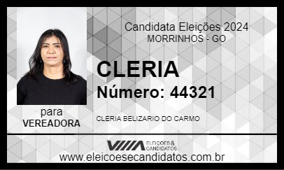 Candidato CLERIA 2024 - MORRINHOS - Eleições