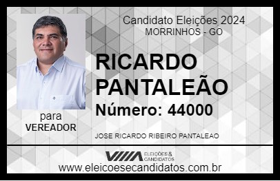 Candidato RICARDO PANTALEÃO 2024 - MORRINHOS - Eleições