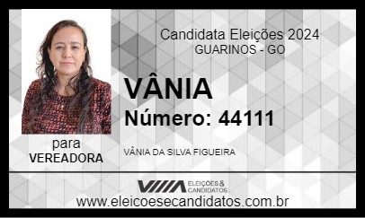 Candidato VÂNIA 2024 - GUARINOS - Eleições