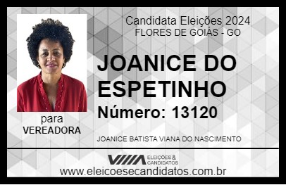 Candidato JOANICE DO ESPETINHO 2024 - FLORES DE GOIÁS - Eleições