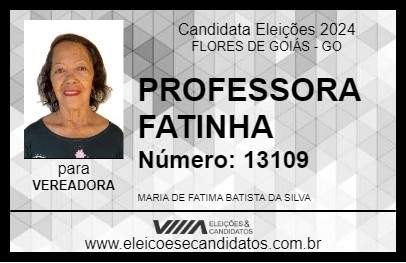 Candidato PROFESSORA FATINHA 2024 - FLORES DE GOIÁS - Eleições